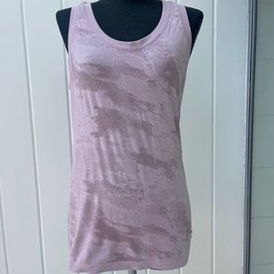 ATHLETA Pink Camo Athletic  Racerback Top Medium